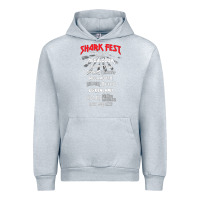 Heather Grey shark fest Urban Hoodie - artisFamous