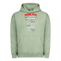 Pigment Oil Green shark fest Urban Hoodie - artisFamous