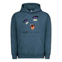 Pigment Midnight Navy ahegao face girl Urban Hoodie - artisFamous