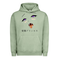 Pigment Oil Green ahegao face girl Urban Hoodie - artisFamous