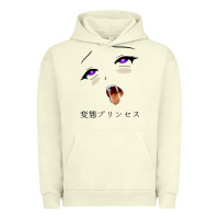 Pigment Pistachio ahegao face girl Urban Hoodie - artisFamous
