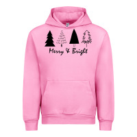 Fuchsia Pink merry and bright Urban Hoodie - artisFamous