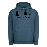 Pigment Midnight Navy merry and bright Urban Hoodie - artisFamous