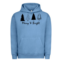 Pigment Pebble Blue merry and bright Urban Hoodie - artisFamous
