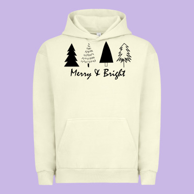 Merry And Bright Urban Hoodie Designed By Artisfamous