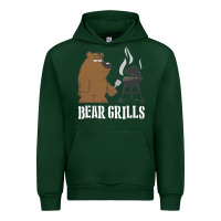 Forest Green Bear Grills Grylls Urban Hoodie - artisFamous