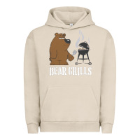 Pigment French Oak Bear Grills Grylls Urban Hoodie - artisFamous