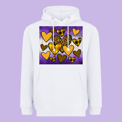 Lakers Hearts Heavyweight Hoodie Designed By Jahusdesignshop