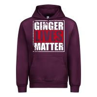 Mauve Wine ginger lives matter Urban Hoodie - artisFamous