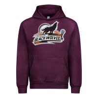 Mauve Wine new england black wolves Urban Hoodie - artisFamous