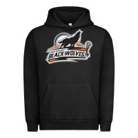 Pigment Black new england black wolves Urban Hoodie - artisFamous