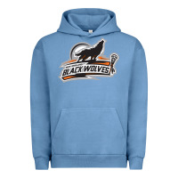 Pigment Pebble Blue new england black wolves Urban Hoodie - artisFamous