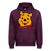 Mauve Wine pooh Urban Hoodie - artisFamous