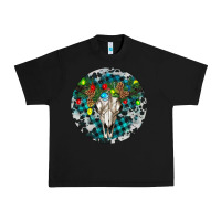 Black Bull Skull Christmas Urban Heavy Tee - RanaPortraitStore