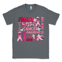 Charcoal Heather cancer awareness fight believe hope survive Classic Tee - CowGirlArtShop