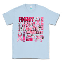 Dusty Blue cancer awareness fight believe hope survive Classic Tee - CowGirlArtShop