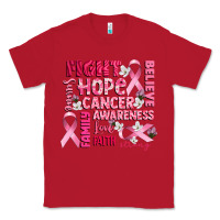 Red cancer awareness fight believe hope survive Classic Tee - CowGirlArtShop