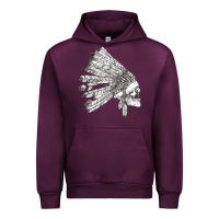 Mauve Wine american indian Urban Hoodie - artisFamous