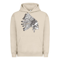 Pigment French Oak american indian Urban Hoodie - artisFamous