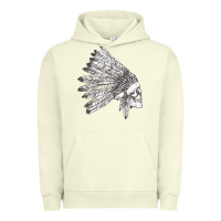 Pigment Pistachio american indian Urban Hoodie - artisFamous