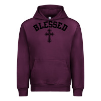 Mauve Wine blessed christian christianity Urban Hoodie - artisFamous