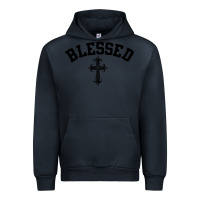 Navy blessed christian christianity Urban Hoodie - artisFamous