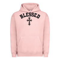 Pigment Salmon blessed christian christianity Urban Hoodie - artisFamous