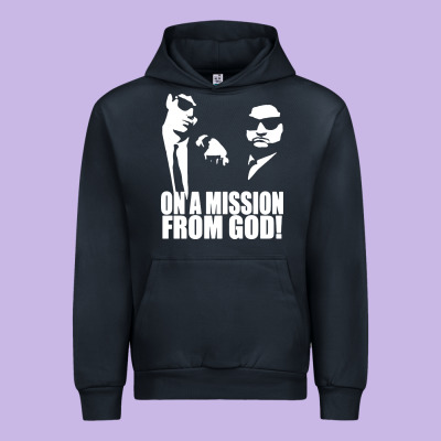 Blues Brothers Belushi Urban Hoodie Designed By Artisfamous