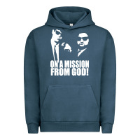 Pigment Midnight Navy blues brothers belushi Urban Hoodie - artisFamous
