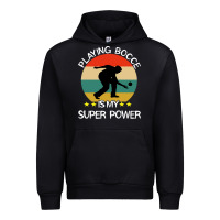 Black bocce super power boules sports Urban Hoodie - artisFamous