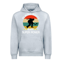 Heather Grey bocce super power boules sports Urban Hoodie - artisFamous
