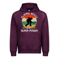 Mauve Wine bocce super power boules sports Urban Hoodie - artisFamous