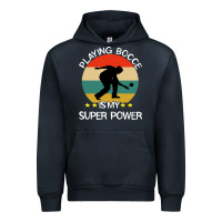 Navy bocce super power boules sports Urban Hoodie - artisFamous