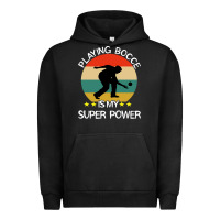 Pigment Black bocce super power boules sports Urban Hoodie - artisFamous