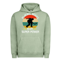 Pigment Oil Green bocce super power boules sports Urban Hoodie - artisFamous