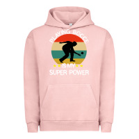 Pigment Salmon bocce super power boules sports Urban Hoodie - artisFamous