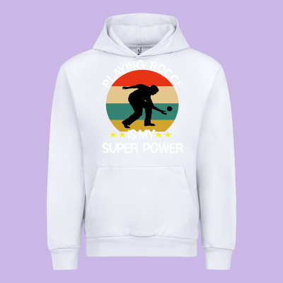 Bocce Super Power Boules Sports Urban Hoodie Designed By Artisfamous