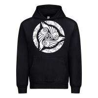 Black celtic trinity knot crow spiritual mandala Urban Hoodie - artisFamous