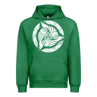 Emerald celtic trinity knot crow spiritual mandala Urban Hoodie - artisFamous