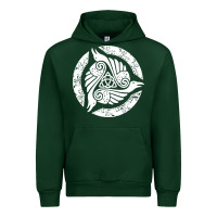 Forest Green celtic trinity knot crow spiritual mandala Urban Hoodie - artisFamous