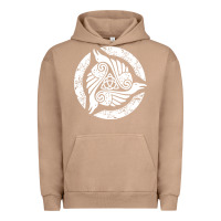 Pigment Burro celtic trinity knot crow spiritual mandala Urban Hoodie - artisFamous