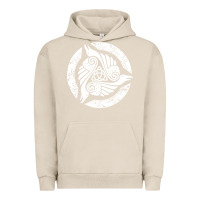 Pigment French Oak celtic trinity knot crow spiritual mandala Urban Hoodie - artisFamous