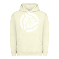 Pigment Pistachio celtic trinity knot crow spiritual mandala Urban Hoodie - artisFamous