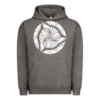 Pigment Tornado celtic trinity knot crow spiritual mandala Urban Hoodie - artisFamous
