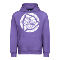 Tulip celtic trinity knot crow spiritual mandala Urban Hoodie - artisFamous