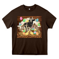 Chocolate Brown cow and chick easter Heavy Core Tee - TumblerDesignByShophia