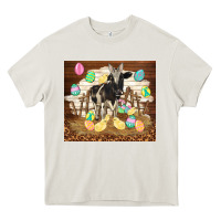 Cream cow and chick easter Heavy Core Tee - TumblerDesignByShophia