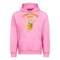 Fuchsia Pink yabba dabba doo Urban Hoodie - artisFamous