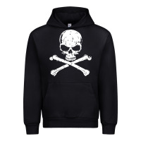 Black pirates adults pirates skull crossbones beard Urban Hoodie - artisFamous