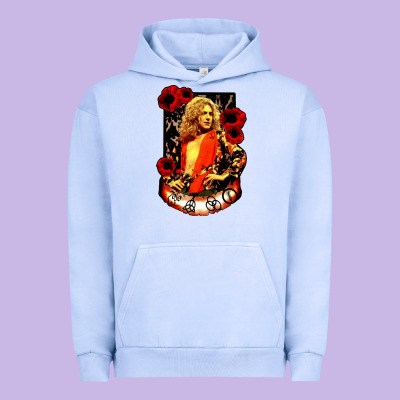Vintage Image Robert Plant Urban Hoodie Designed By Artisfamous